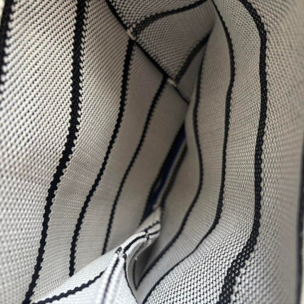 Black white striped tote - Picture 6 of 6
